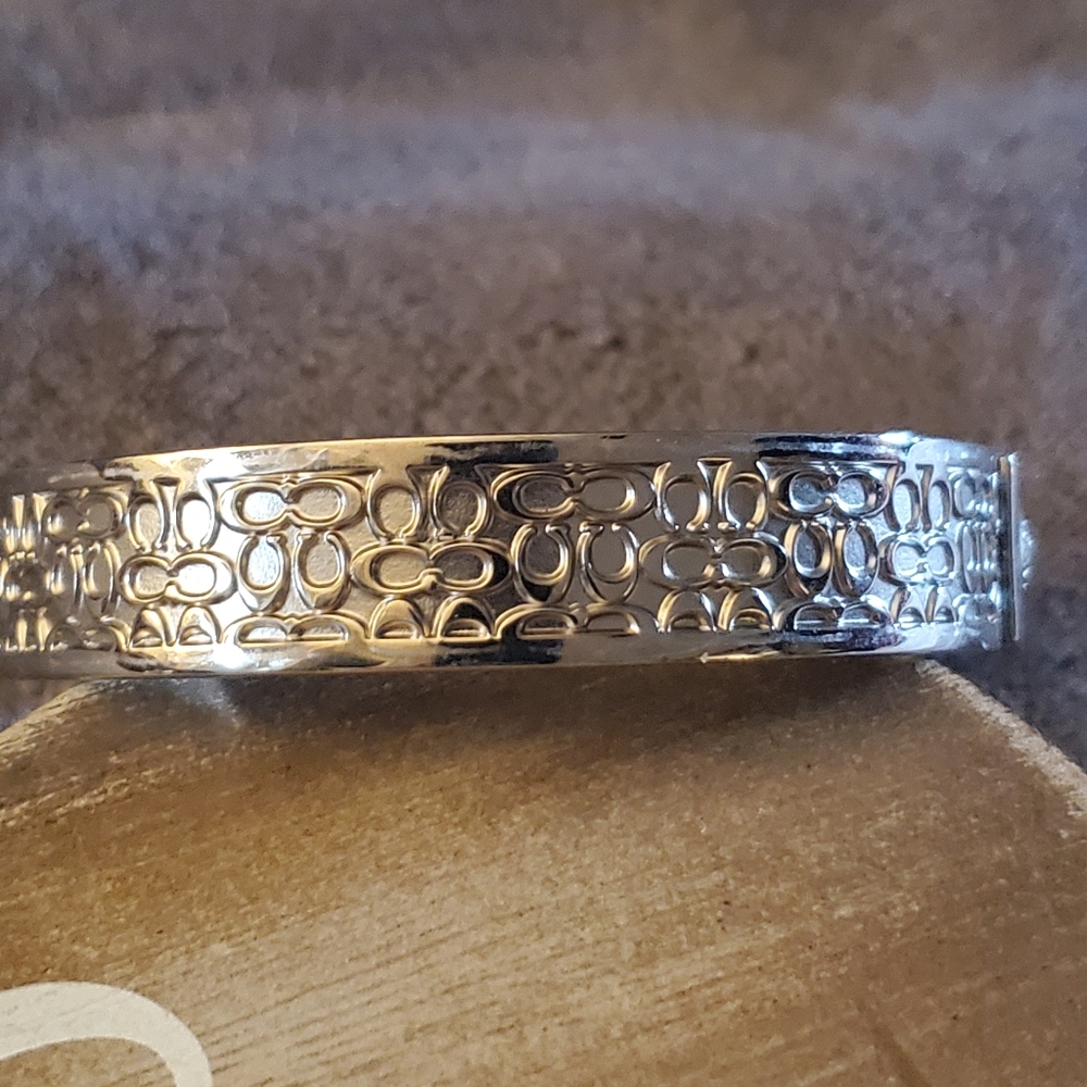 Authentic Coach Silver Tone Bracelet - image 4